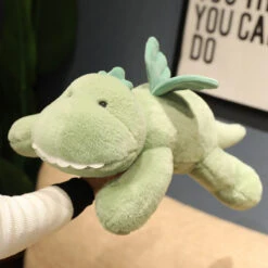 Hajiro The Goofy Green Dinosaur Plushie -Kawaii Store kawaiies plushies plush softtoy hajiro the goofy green dinosaur plushie soft toy 271735