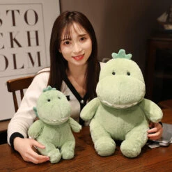 Hajiro The Goofy Green Dinosaur Plushie -Kawaii Store kawaiies plushies plush softtoy hajiro the goofy green dinosaur plushie soft toy 345850