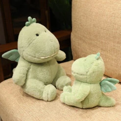 Hajiro The Goofy Green Dinosaur Plushie -Kawaii Store kawaiies plushies plush softtoy hajiro the goofy green dinosaur plushie soft toy 866832