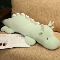 Haku The Long Fluffy Dragon Plushies -Kawaii Store kawaiies plushies plush softtoy haku the long fluffy dragon plushies soft toy green 27in 70cm 309049