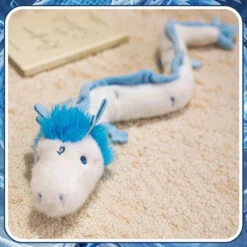 Haku The Long White Blue Dragon Plush -Kawaii Store kawaiies plushies plush softtoy haku the long white blue dragon plush soft toy 585669
