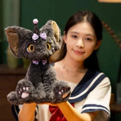 Halloween Black Witch Cat Plushies -Kawaii Store kawaiies plushies plush softtoy halloween black witch cat plushies soft toy 775944