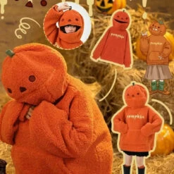 Apparel Halloween Pumpkin Hoodie Jacket