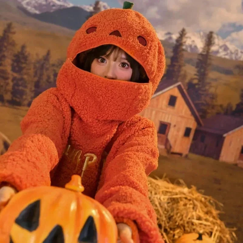 Apparel Halloween Pumpkin Hoodie Jacket 7 Apparel Halloween Pumpkin Hoodie Jacket - Image 5