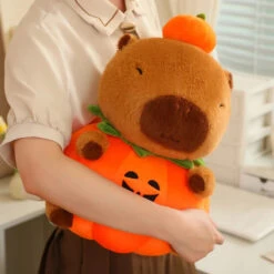 Halloween Pumpkin Party Capybara Plush -Kawaii Store kawaiies plushies plush softtoy halloween pumpkin party capybara plush soft toy 659188