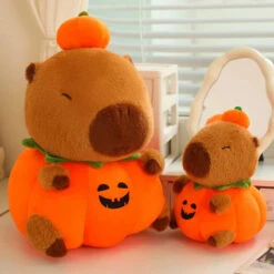 Halloween Pumpkin Party Capybara Plush