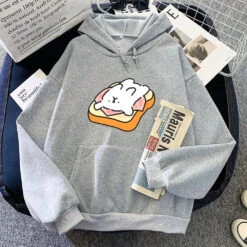 Apparel Ham Toastie Luckie The Dog Unisex Hoodie -Kawaii Store kawaiies plushies plush softtoy ham toastie luckie the dog unisex hoodie apparel gray m 168865