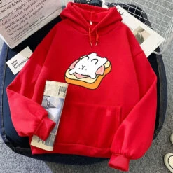 Apparel Ham Toastie Luckie The Dog Unisex Hoodie -Kawaii Store kawaiies plushies plush softtoy ham toastie luckie the dog unisex hoodie apparel red xs 218714