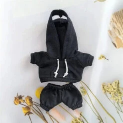 Accessories Handmade Cozy Hoodie Joggers Labubu Outfit -Kawaii Store kawaiies plushies plush softtoy handmade cozy hoodie joggers labubu outfit accessories black 403623