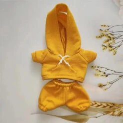 Accessories Handmade Cozy Hoodie Joggers Labubu Outfit -Kawaii Store kawaiies plushies plush softtoy handmade cozy hoodie joggers labubu outfit accessories yellow 279178