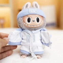 Handmade Labubu Baby Blue Cosy Outfit With Accessories -Kawaii Store kawaiies plushies plush softtoy handmade labubu baby blue cosy outfit with accessories accessories 507370