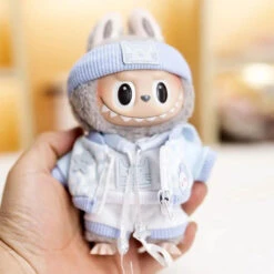 Handmade Labubu Baby Blue Cosy Outfit With Accessories -Kawaii Store kawaiies plushies plush softtoy handmade labubu baby blue cosy outfit with accessories accessories 799041
