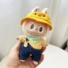 Accessories Handmade Labubu Denim Dungaree Outfits -Kawaii Store kawaiies plushies plush softtoy handmade labubu denim dungaree outfits accessories yellow duck 572642