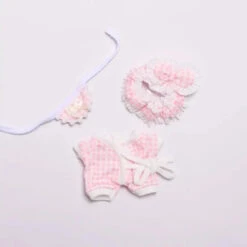 Handmade Labubu Plaid Floral Pajamas Outfit With Accessories -Kawaii Store kawaiies plushies plush softtoy handmade labubu plaid floral pajamas outfit with accessories accessories 190419