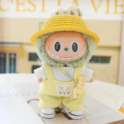 Accessories Handmade Pastel Day-Out Labubu Doll Outfit Collection -Kawaii Store kawaiies plushies plush softtoy handmade pastel day out labubu doll outfit collection accessories yellow dungaree 325594