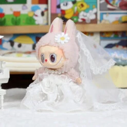 Accessories Handmade Wedding Marriage Couple Labubu Outfit 11 Accessories Handmade Wedding Marriage Couple Labubu Outfit -Kawaii Store kawaiies plushies plush softtoy handmade wedding marriage couple labubu outfit accessories 01 no doll 672057