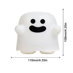 Happy Ghost LED Night Light -Kawaii Store kawaiies plushies plush softtoy happy ghost led night light home decor 955622