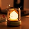Happy Glowing Candle Flame LED Night Light -Kawaii Store kawaiies plushies plush softtoy happy glowing candle flame led night light home decor 895761