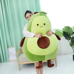 Happy Green Avocado Plushie -Kawaii Store kawaiies plushies plush softtoy happy green avocado new soft toy 439183