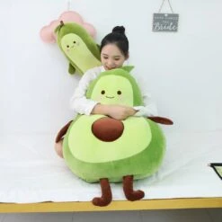 Happy Green Avocado Plushie -Kawaii Store kawaiies plushies plush softtoy happy green avocado new soft toy 710689