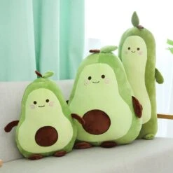 Happy Green Avocado Plushie -Kawaii Store kawaiies plushies plush softtoy happy green avocado new soft toy 810079