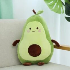 Happy Green Avocado Plushie -Kawaii Store kawaiies plushies plush softtoy happy green avocado new soft toy short 35in 90cm 759244