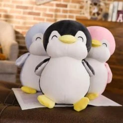 Happy Penguin Trio Plushies -Kawaii Store kawaiies plushies plush softtoy happy penguin trio soft toy 669481