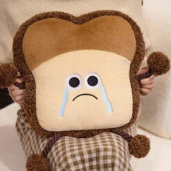 Happy Toast Sad Toast Plush & Bag -Kawaii Store kawaiies plushies plush softtoy happy toast sad toast plush bag soft toy 101121