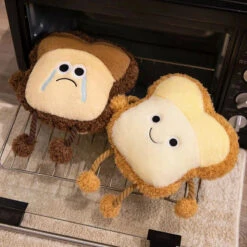 Happy Toast Sad Toast Plush & Bag -Kawaii Store kawaiies plushies plush softtoy happy toast sad toast plush bag soft toy 289587