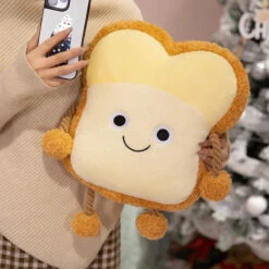 Happy Toast Sad Toast Plush & Bag -Kawaii Store kawaiies plushies plush softtoy happy toast sad toast plush bag soft toy 762910
