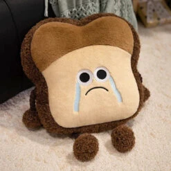 Happy Toast Sad Toast Plush & Bag -Kawaii Store kawaiies plushies plush softtoy happy toast sad toast plush bag soft toy crying plush 23cm 132019