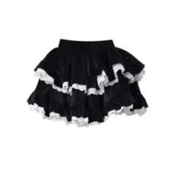 Apparel Harajuku Goth Ribbon Skirt Two Piece Set -Kawaii Store kawaiies plushies plush softtoy harajuku goth ribbon skirt two piece set apparel skirt size s40 45kg 441422