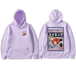 Apparel Harajuku Japanese Fish Konnichiwa Poster Unisex Hoodie -Kawaii Store kawaiies plushies plush softtoy harajuku japanese fish konnichiwa poster unisex hoodie new apparel light purple s 874067