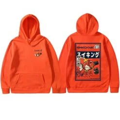Apparel Harajuku Japanese Fish Konnichiwa Poster Unisex Hoodie -Kawaii Store kawaiies plushies plush softtoy harajuku japanese fish konnichiwa poster unisex hoodie new apparel orange s 276761