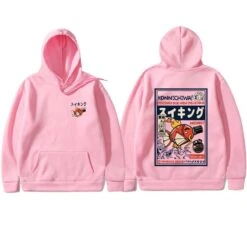 Apparel Harajuku Japanese Fish Konnichiwa Poster Unisex Hoodie -Kawaii Store kawaiies plushies plush softtoy harajuku japanese fish konnichiwa poster unisex hoodie new apparel pink s 176364