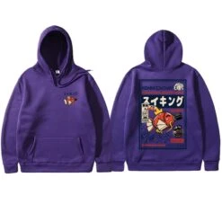 Apparel Harajuku Japanese Fish Konnichiwa Poster Unisex Hoodie -Kawaii Store kawaiies plushies plush softtoy harajuku japanese fish konnichiwa poster unisex hoodie new apparel purple s 659209