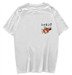 Apparel Harajuku Japanese Fish Konnichiwa Poster Unisex Tee -Kawaii Store kawaiies plushies plush softtoy harajuku japanese fish konnichiwa poster unisex tee new apparel 845479