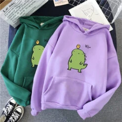 Apparel Harajuku Kawaii Cute Dipsy Dinosaur Hoodie -Kawaii Store kawaiies plushies plush softtoy harajuku kawaii cute dipsy dinosaur hoodie apparel 864320