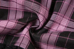 Apparel Harajuku Lolita Gothic Black Pink Laced Plaid Pleated Skirt -Kawaii Store kawaiies plushies plush softtoy harajuku lolita gothic black pink laced plaid pleated skirt apparel 276073