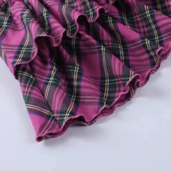 Apparel Harajuku Punk Princess Pink Red Plaid Pleated Skirt -Kawaii Store kawaiies plushies plush softtoy harajuku punk princess pink red plaid pleated skirt apparel 449488