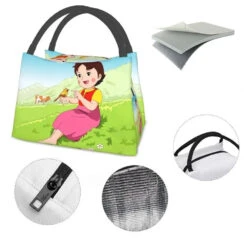 Heidi The Girl From The Alps Insulated Lunch Bags -Kawaii Store kawaiies plushies plush softtoy heidi the girl from the alps insulated lunch bags bag 596041