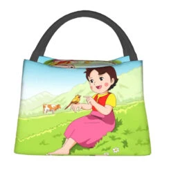 Heidi The Girl From The Alps Insulated Lunch Bags -Kawaii Store kawaiies plushies plush softtoy heidi the girl from the alps insulated lunch bags bag 819540
