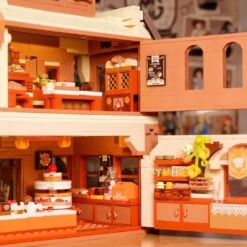 Honey Bear Cupcakes & Cookies Bakery Micro Building Blocks -Kawaii Store kawaiies plushies plush softtoy honey bear cupcakes cookies bakery micro building blocks build it 105316