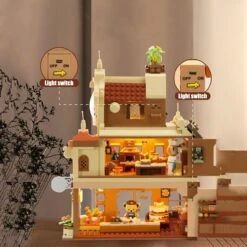 Honey Bear Cupcakes & Cookies Bakery Micro Building Blocks -Kawaii Store kawaiies plushies plush softtoy honey bear cupcakes cookies bakery micro building blocks build it 395301