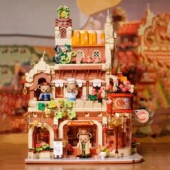 Honey Bear Cupcakes & Cookies Bakery Micro Building Blocks -Kawaii Store kawaiies plushies plush softtoy honey bear cupcakes cookies bakery micro building blocks build it 852719