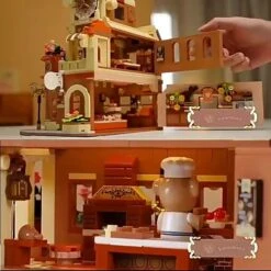 Honey Bear Cupcakes & Cookies Bakery Micro Building Blocks -Kawaii Store kawaiies plushies plush softtoy honey bear cupcakes cookies bakery micro building blocks build it 874853