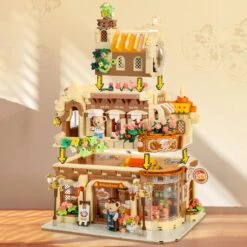 Honey Bear Cupcakes & Cookies Bakery Micro Building Blocks -Kawaii Store kawaiies plushies plush softtoy honey bear cupcakes cookies bakery micro building blocks build it 956198