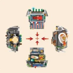 Hong Kong Restaurant Micro Building Blocks -Kawaii Store kawaiies plushies plush softtoy hong kong restaurant micro building blocks new build it 327843