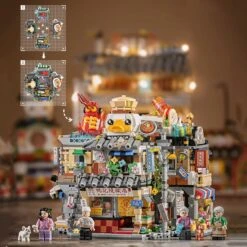 Hong Kong Restaurant Micro Building Blocks -Kawaii Store kawaiies plushies plush softtoy hong kong restaurant micro building blocks new build it 981768