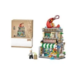 Hong Kong Restaurant Micro Building Blocks -Kawaii Store kawaiies plushies plush softtoy hong kong restaurant micro building blocks new build it prawns with box 772661